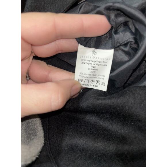 Didier Parakian Virgin Wool And Cashmere Blend Sleeveless Dress Size 8 - Picture 8 of 8